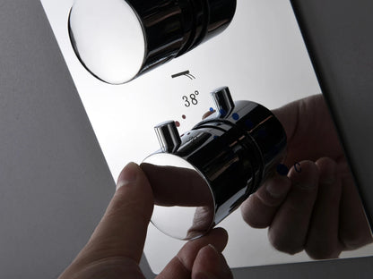 Thermostatische inbouw regendoucheset - Pointer Chroom