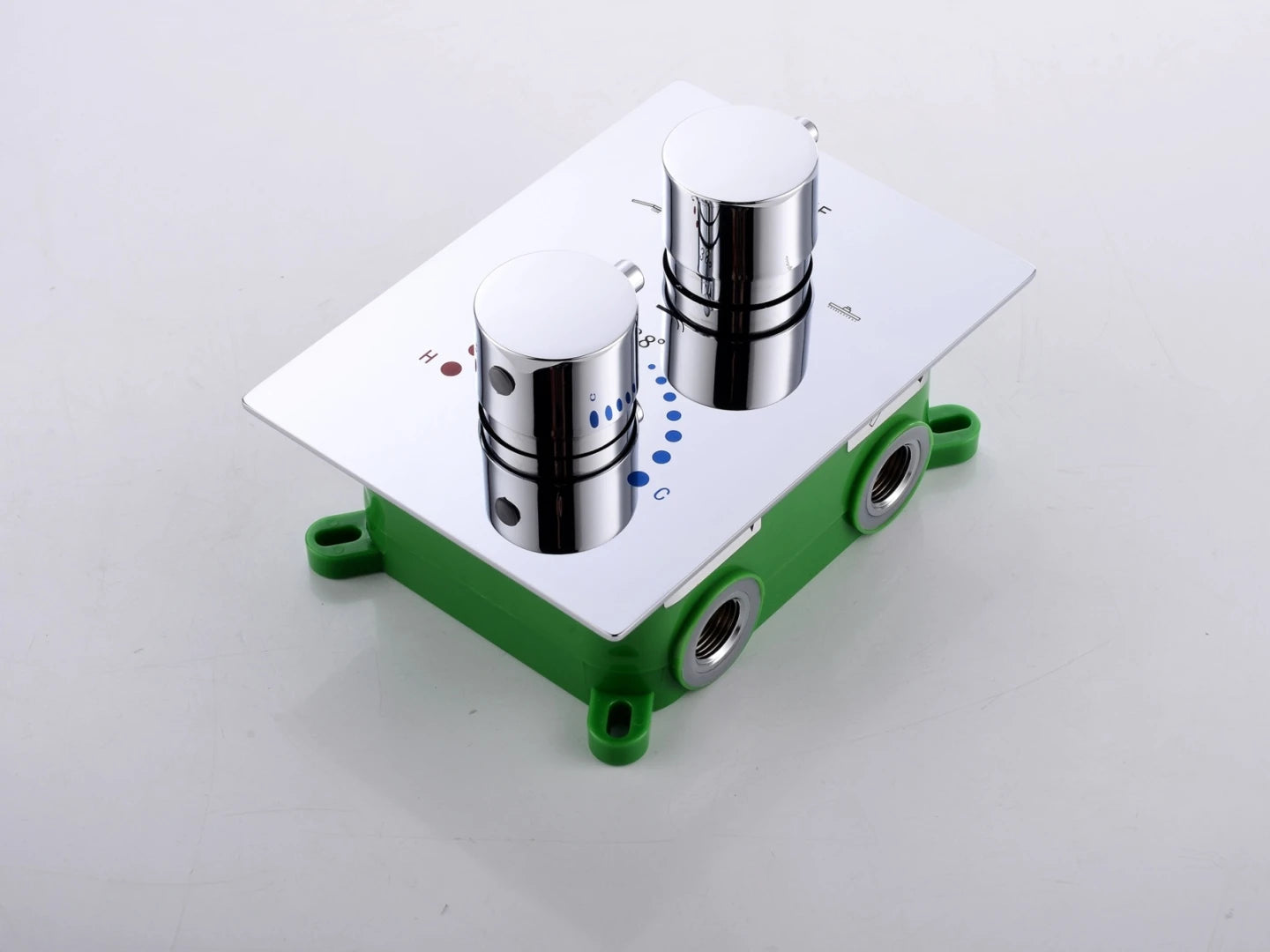 Thermostatische inbouw regendoucheset - Pointer Chroom