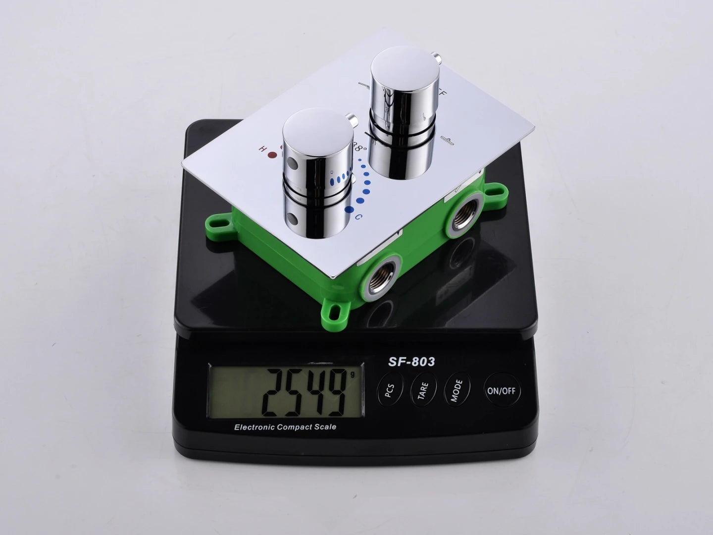 Thermostatische inbouw regendoucheset - Pointer Chroom