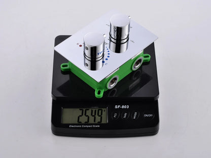 Thermostatische inbouw regendoucheset - Pointer Chroom