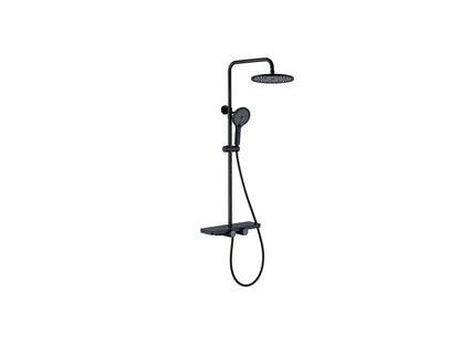Opbouw regendoucheset - Vibe Mat zwart