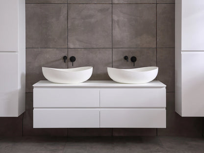 Badmeubel onderkast - Brandon Mat wit - 49x159x50cm