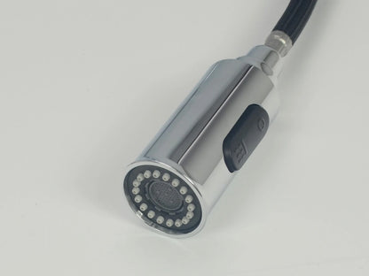 Keukenkraan - Uittrekbare uitloop - Durio Chroom - 41cm