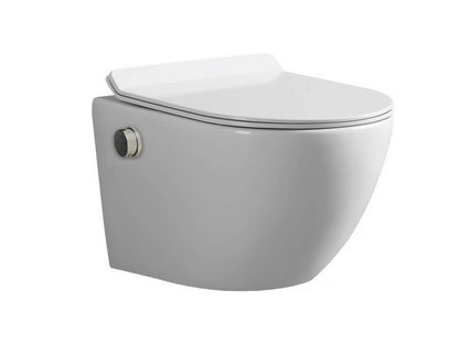 Hangend rimless toilet - Bidet - Alaska Glans wit - 49x37x37cm