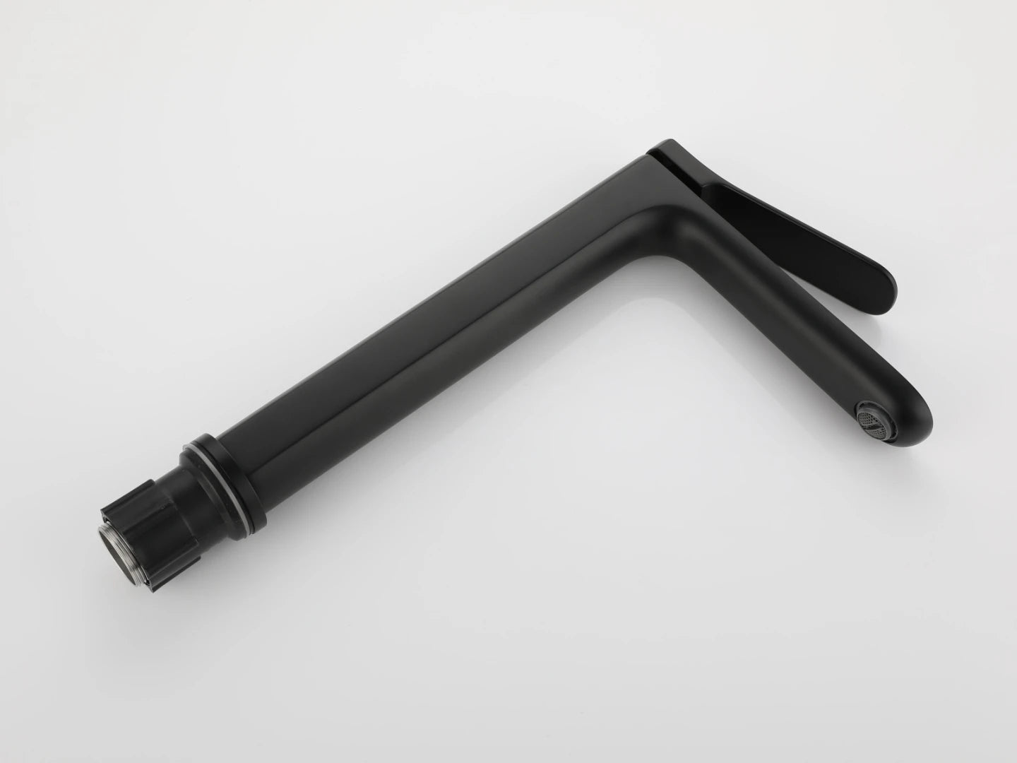 Hoge wastafelkraan - Baka Mat zwart - 31cm