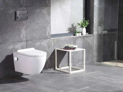 Hangend rimless toilet - Bidet - Alaska Glans wit - 49x37x37cm