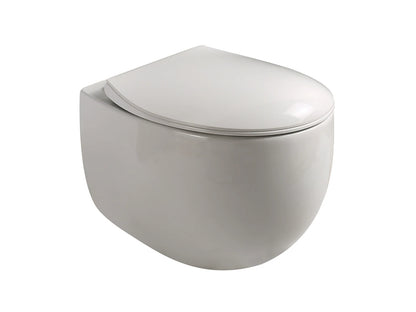 Hangend rimless toilet - Fresno Glans wit