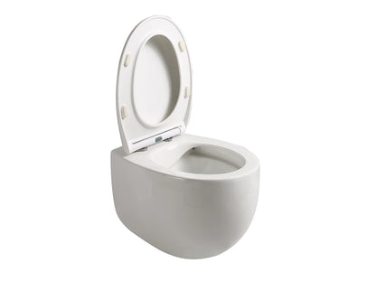 Hangend rimless toilet - Fresno Glans wit