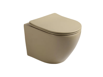 Hangend rimless toilet - Alaska Mat beige - 49x37x37cm
