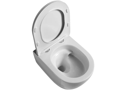 Hangend rimless toilet - Turbo flush - Brooklyn Glans wit - 49x36x37cm