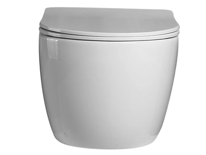 Hangend rimless toilet - Turbo flush - Brooklyn Glans wit - 49x36x37cm