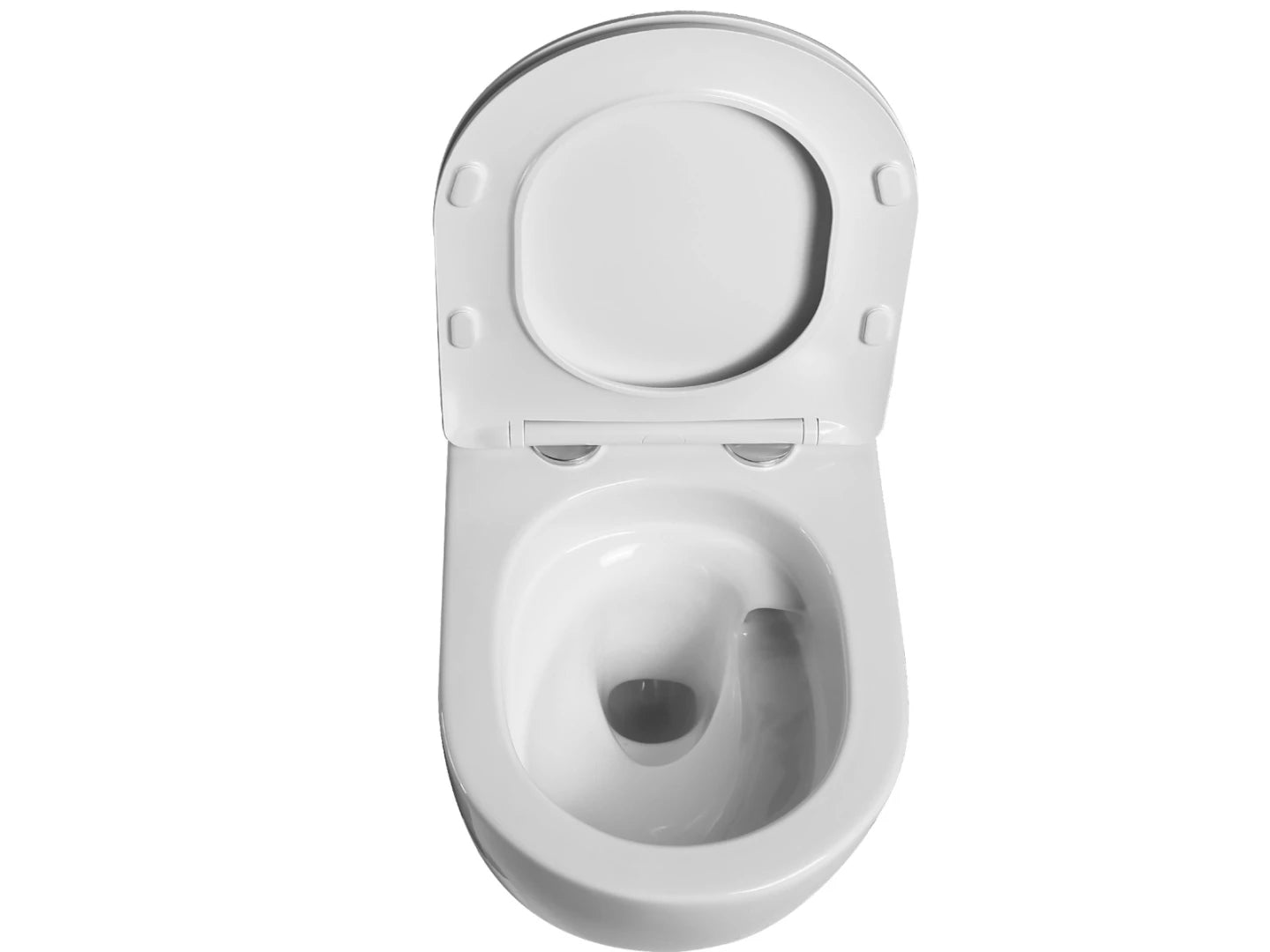 Hangend rimless toilet - Turbo flush - Brooklyn Glans wit - 49x36x37cm