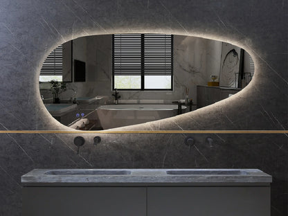 LED Badkamerspiegel - Horizontaal of verticaal - Links - Darla 160x85cm
