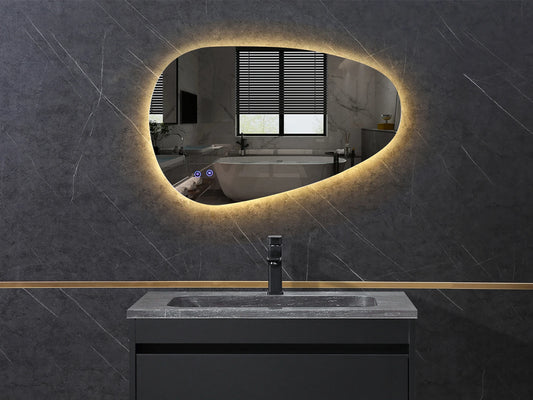 LED Badkamerspiegel - Horizontaal of verticaal - Links - Darla 80x50cm