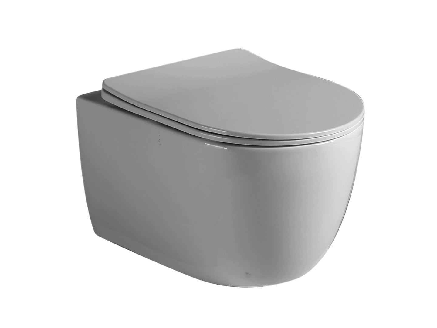 Hangend rimless toilet - Turbo flush - Brooklyn Glans wit - 49x36x37cm