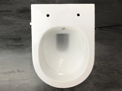 Hangend rimless toilet - Bidet - Alaska Glans wit - 49x37x37cm
