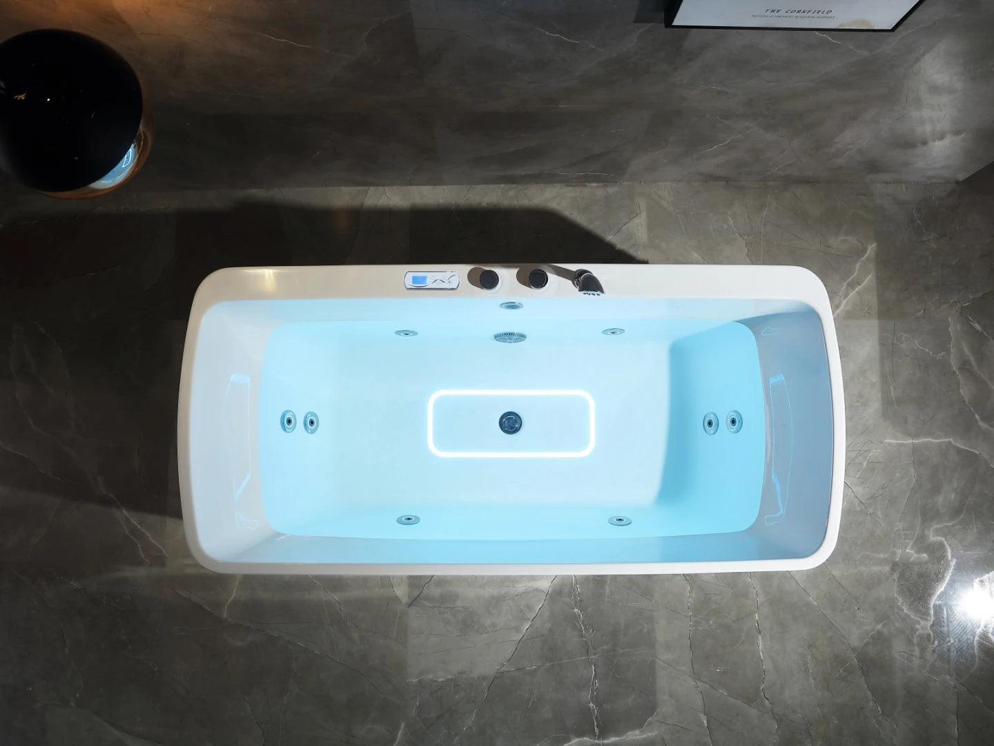 Vrijstaand massagebad - Blanco Glans wit - 170x79x64cm