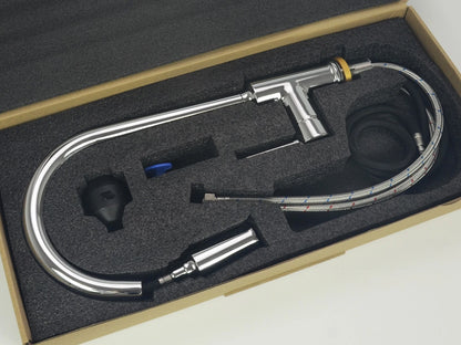 Keukenkraan - Uittrekbare uitloop - Durio Chroom - 41cm