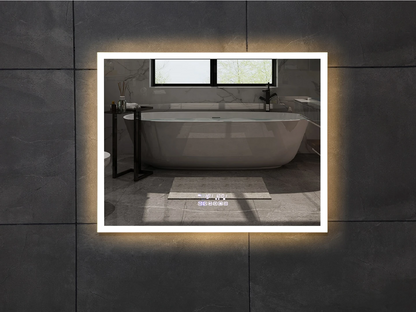 LED Badkamerspiegel - Bluetooth - Nova RVS - 100x70cm