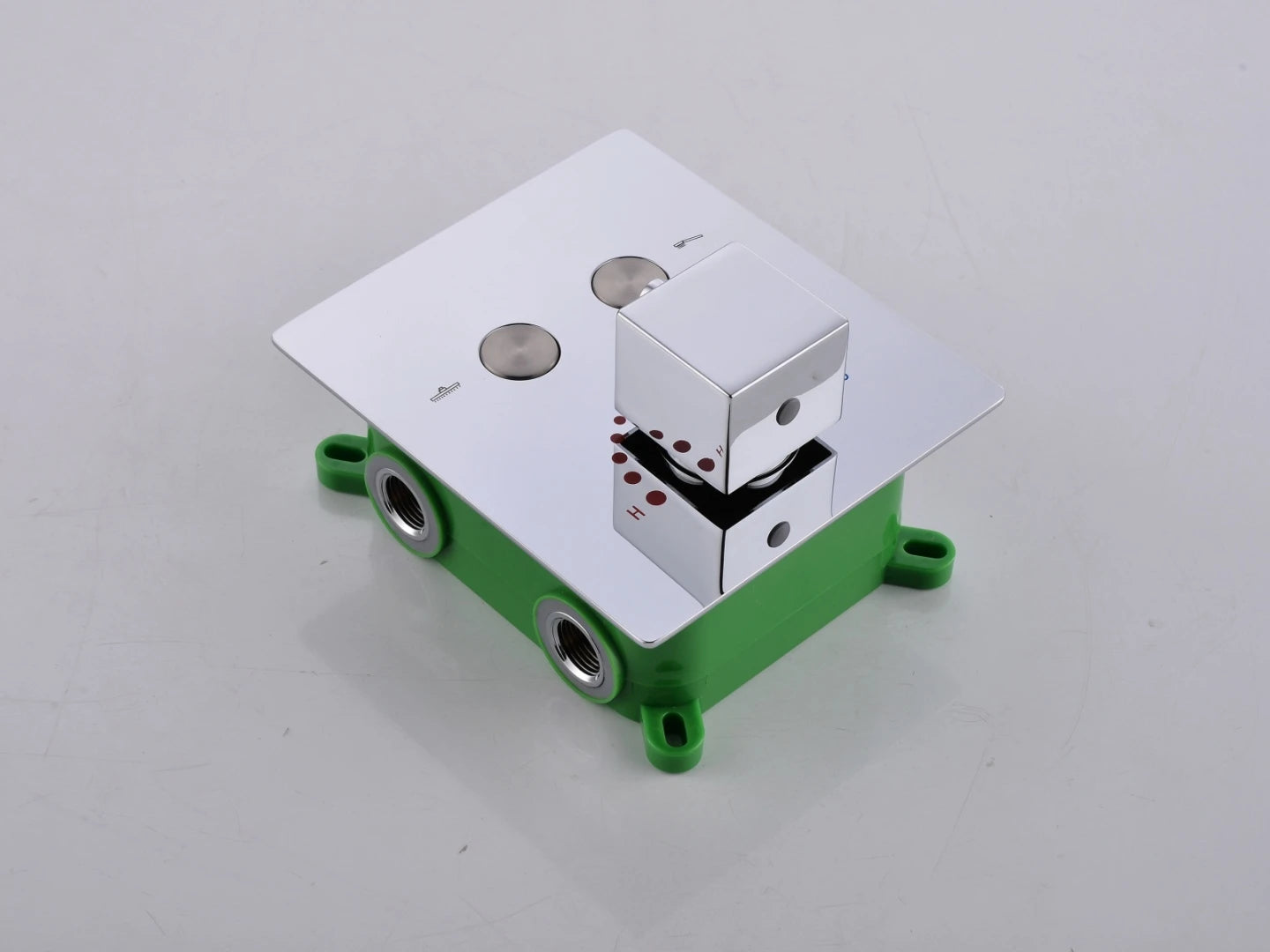 Thermostatische inbouw regendoucheset - Saga Chroom