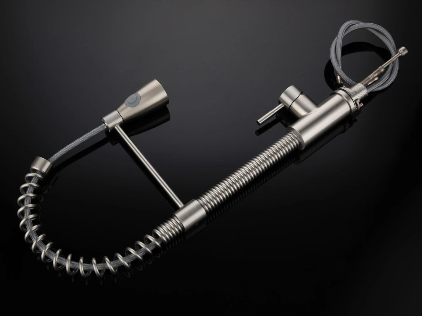 Keukenkraan - Uitneembare uitloop - Alba Geborsteld RVS - 57cm