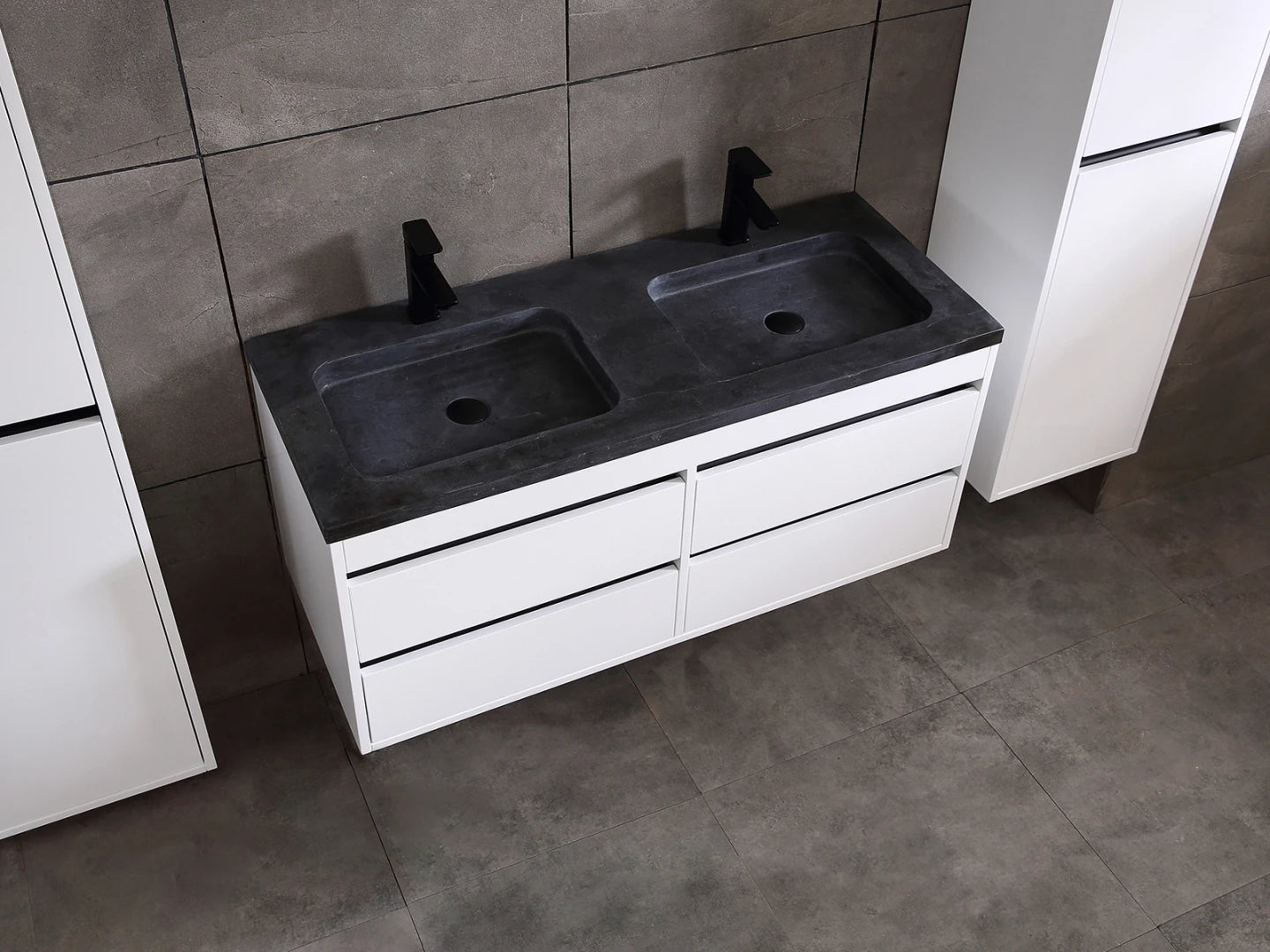 Badmeubel onderkast - Bradley Mat wit - 49x119x50cm