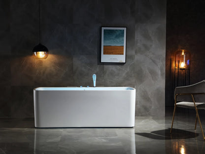 Vrijstaand massagebad - Blanco Glans wit - 170x79x64cm