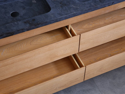 Badmeubel onderkast - Brandon Eiken natural - 49x159x50cm