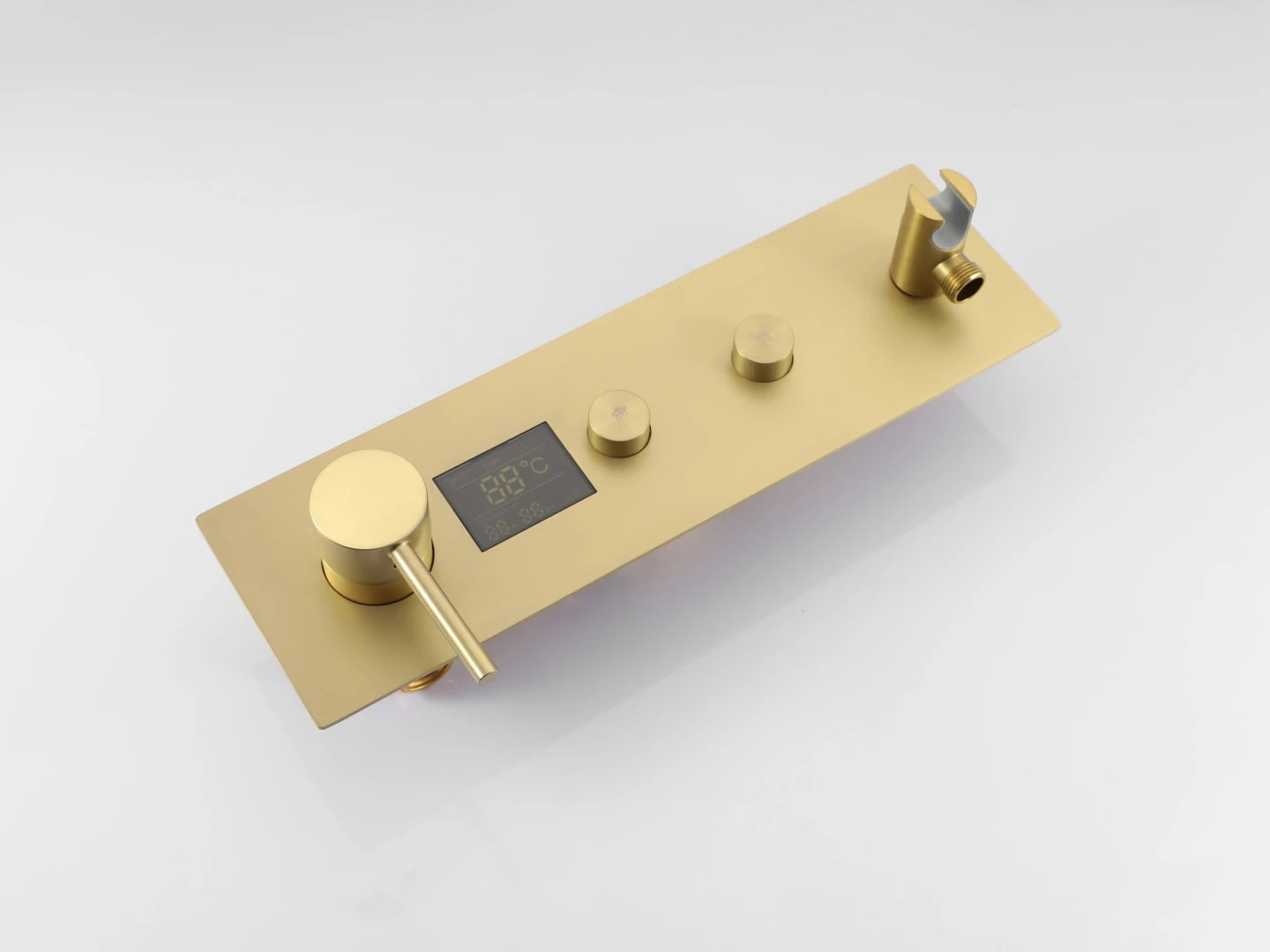 Inbouw regendoucheset - Digitaal display - Dunlin Geborsteld goud