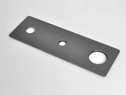 Inbouw badmengkraan - Cello Gunmetal grey - 20x28x9cm