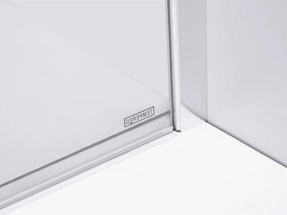 Douchewand - Mesa Chroom - verstelbaarx120x195cm