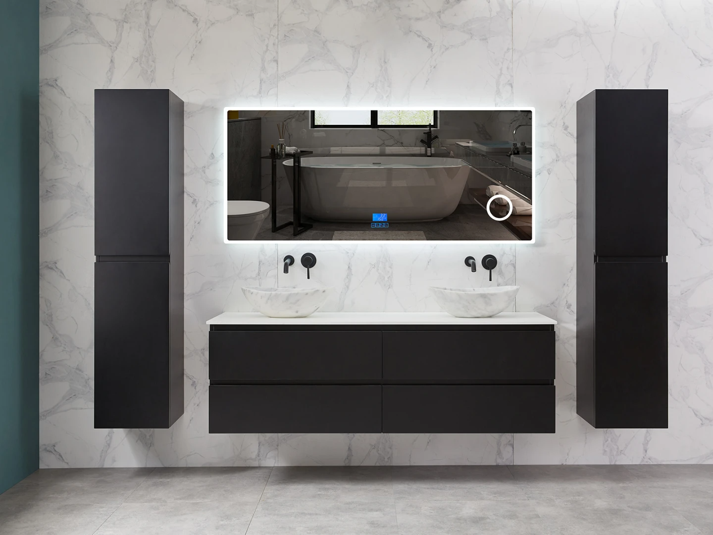 LED Badkamerspiegel - Bluetooth - Myla 150x70cm