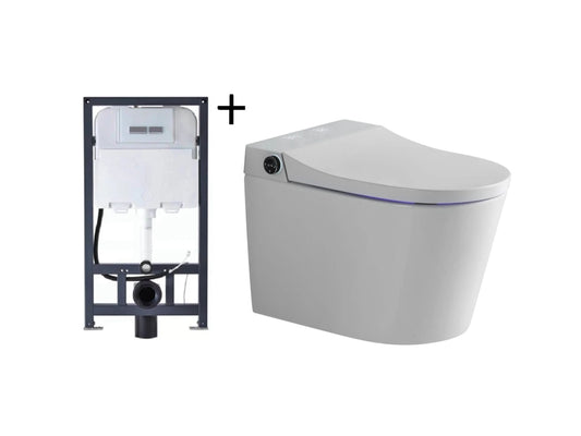 Hangend rimless toilet met reservoir - Bidet - Oakland