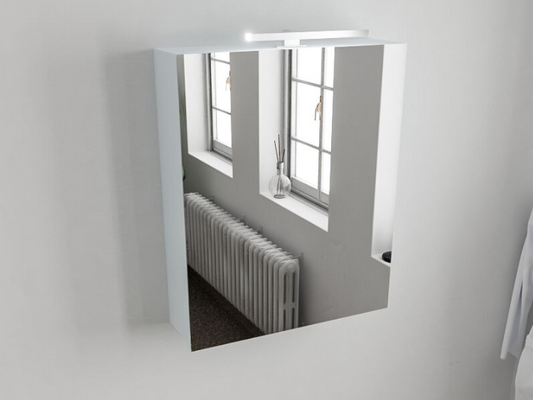 MONDIAZ CUBB Spiegelkast 60x70x16cm - Clay MDF