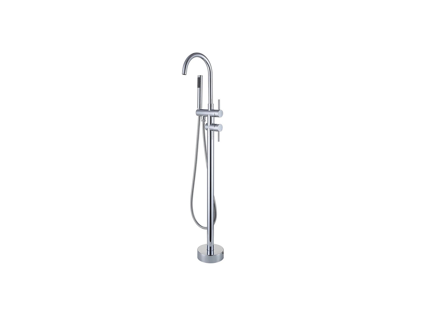 Vrijstaande badkraan - Madrid Mat zwart - 118cm