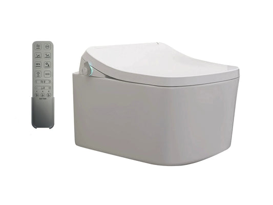 Hangend rimless toilet - Bidet - Portland Glans wit - 53x38x32cm