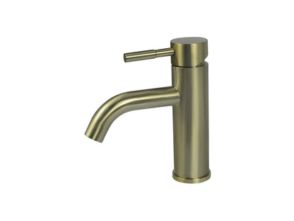 Hoge wastafelkraan - Xella Geborsteld goud - 28,5cm