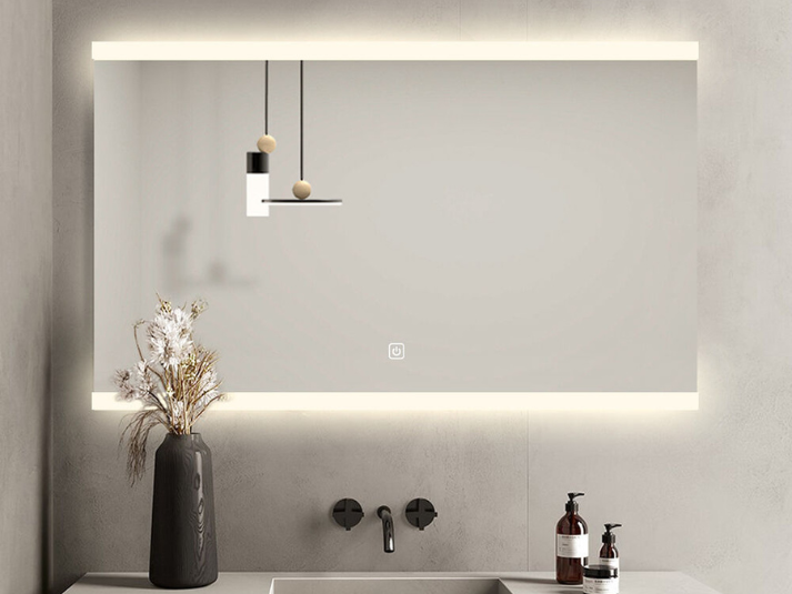 LED Badkamerspiegel Riga - Spiegelverwarming - 100x70cm