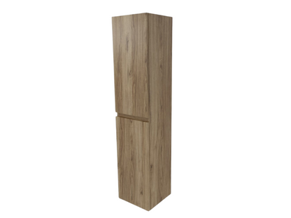 MONDIAZ AIVY Hangende Badkamerkast 160x35x35cm - Melamine, 2 Softclose Deuren, Greeploos, Kleur Chai (Eiken)