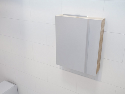 MONDIAZ CUBB Spiegelkast 60x70x16cm - Washed Oak