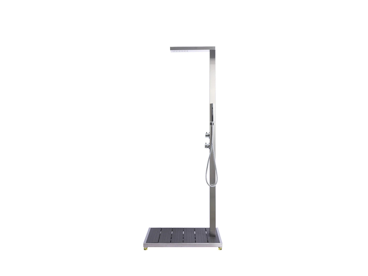Buitendouche - Spice Geborsteld RVS - 77x77x210cm