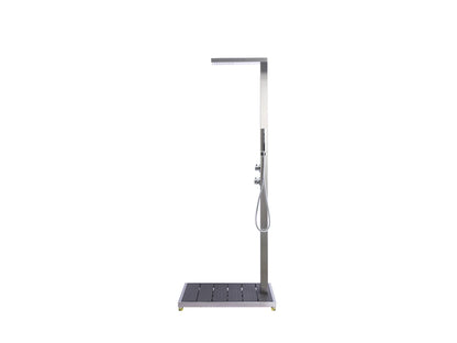 Buitendouche - Spice Geborsteld RVS - 77x77x210cm