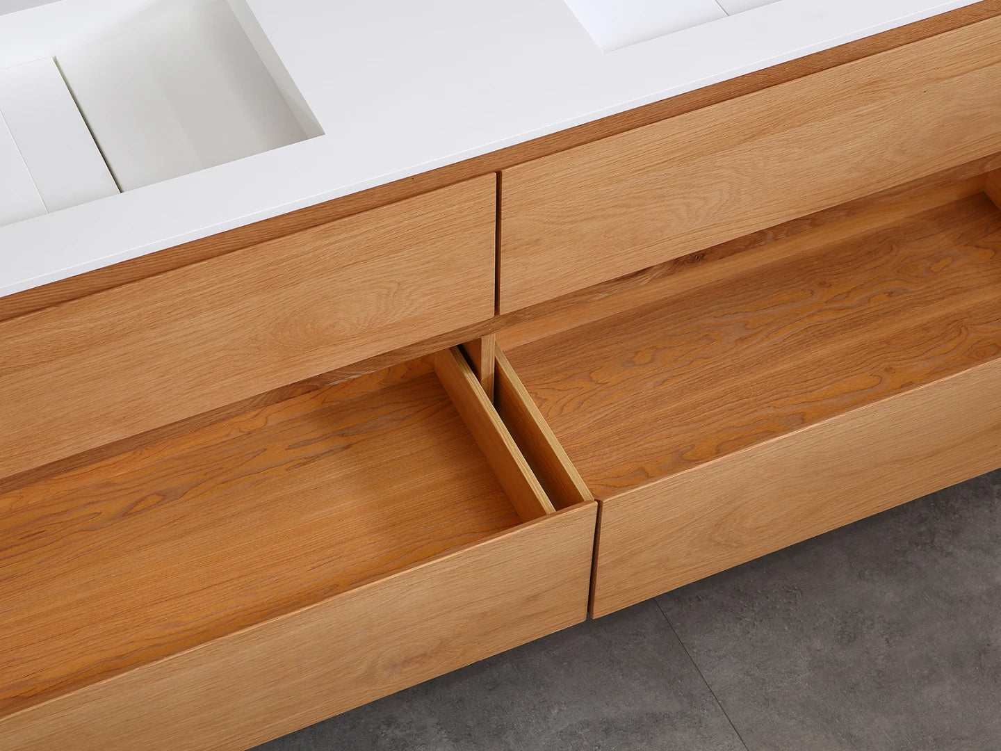 Badmeubel onderkast - Brandon Eiken natural - 49x159x50cm