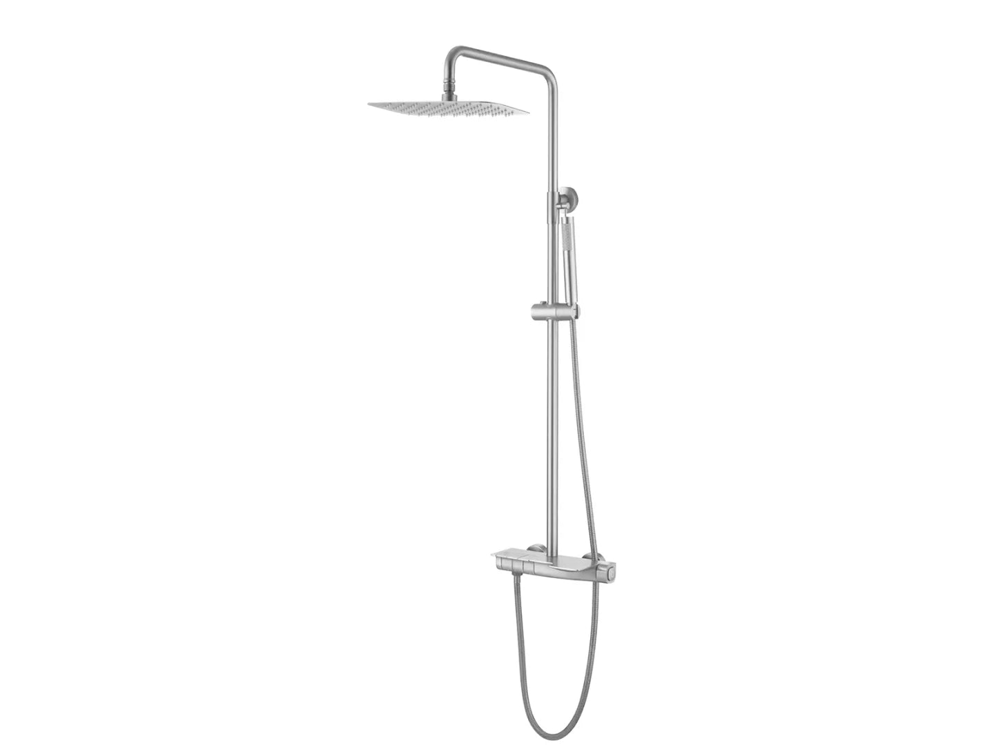 Thermostatisch opbouw regendoucheset - Alter Chroom