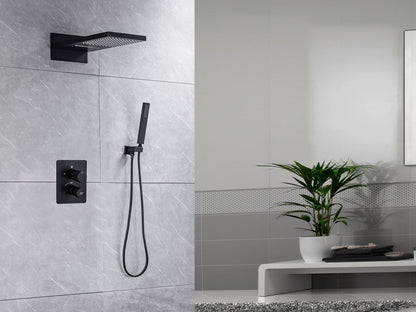 Inbouw regendoucheset - Digitaal display - Waterval - Jayden