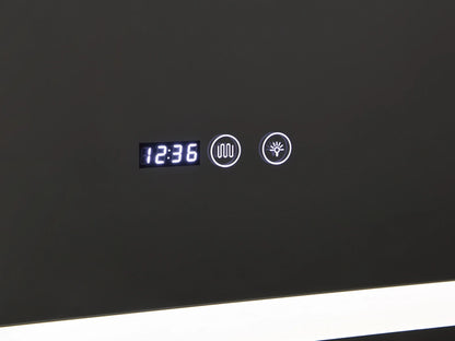 LED Badkamerspiegel - Digitale klok - Iris 180x70cm