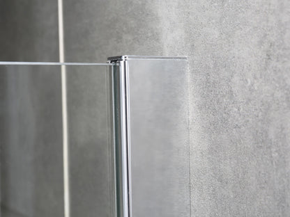 Douchewand - Mesa Chroom - verstelbaarx120x195cm