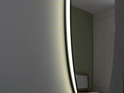 LED Badkamerspiegel - halfrond links - Jill 60x120cm