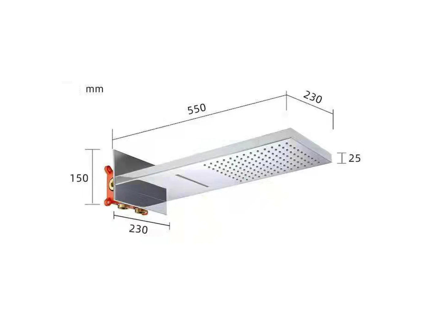Inbouw regendoucheset - Digitaal display - Waterval - Jayden