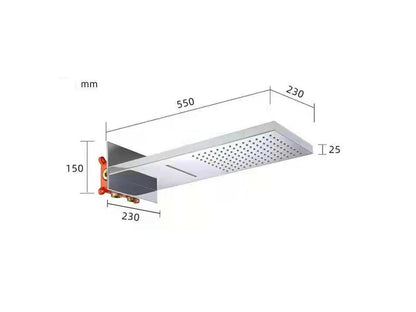 Inbouw regendoucheset - Digitaal display - Waterval - Jayden